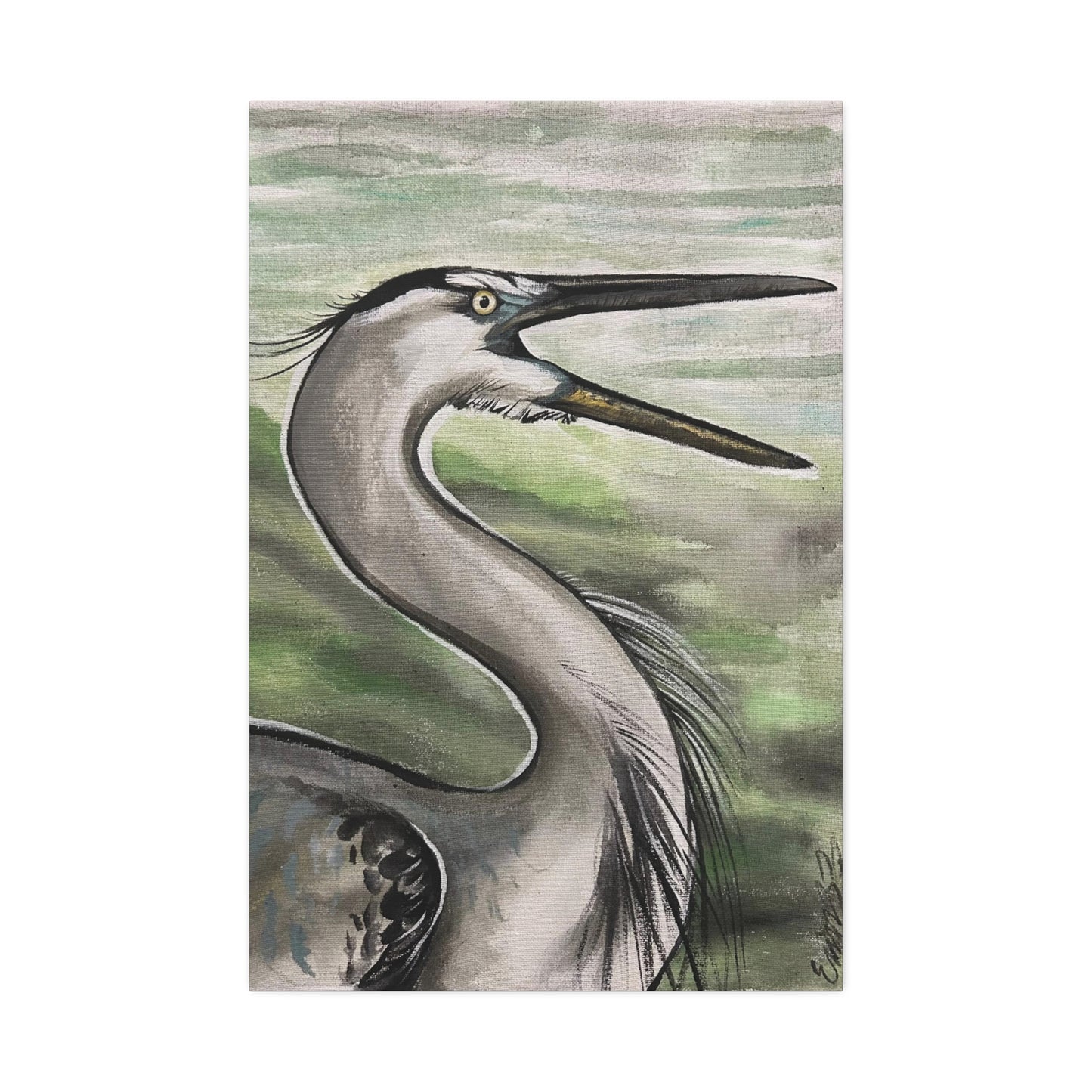 Vintage Great Blue Heron