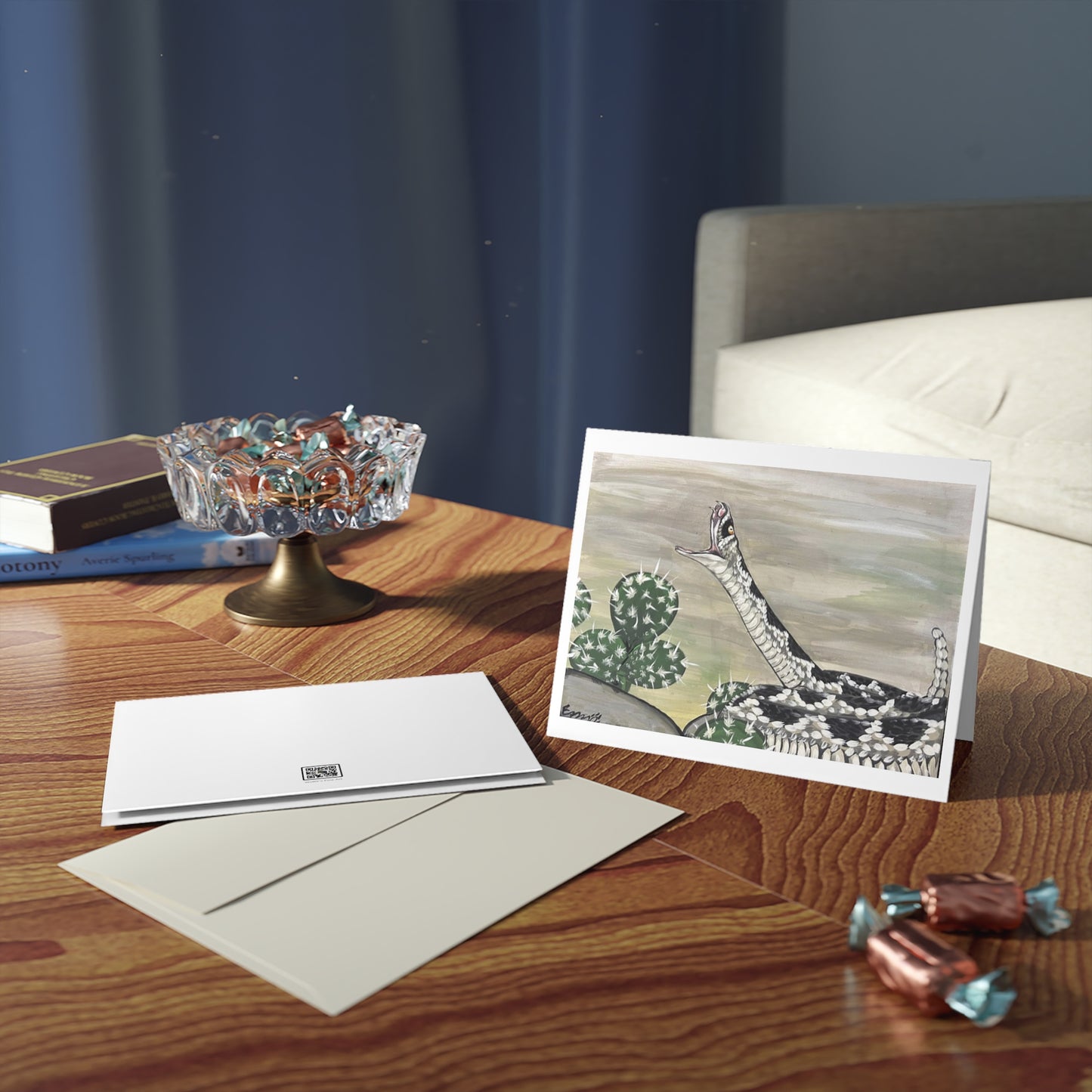 Striking Rattlesnake- Greeting cards