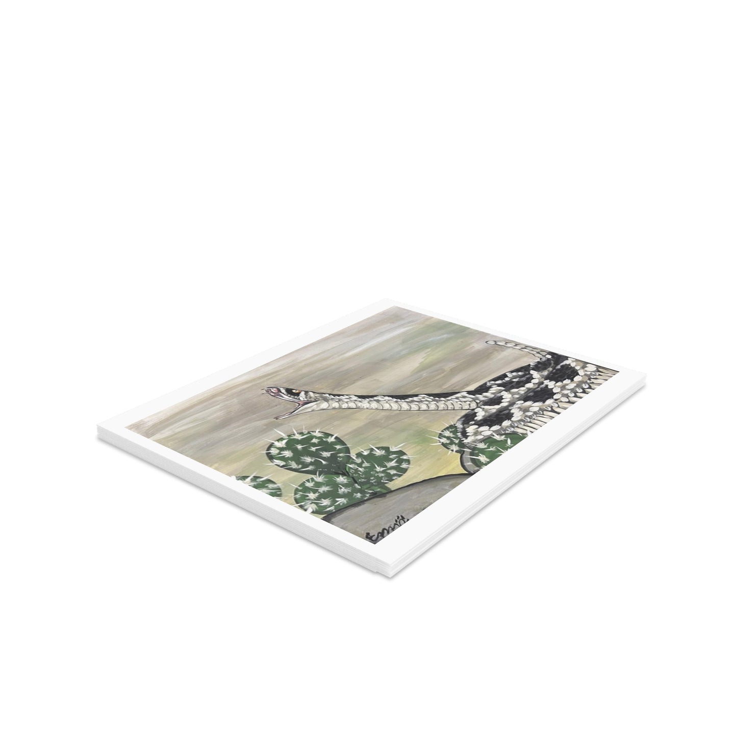Striking Rattlesnake- Greeting cards