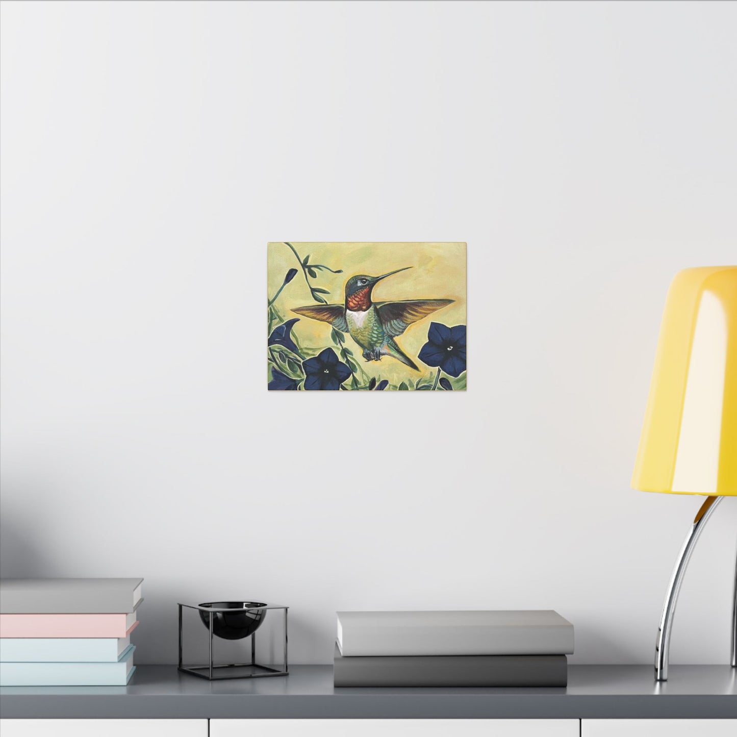 Hummingbird Floral Canvas print