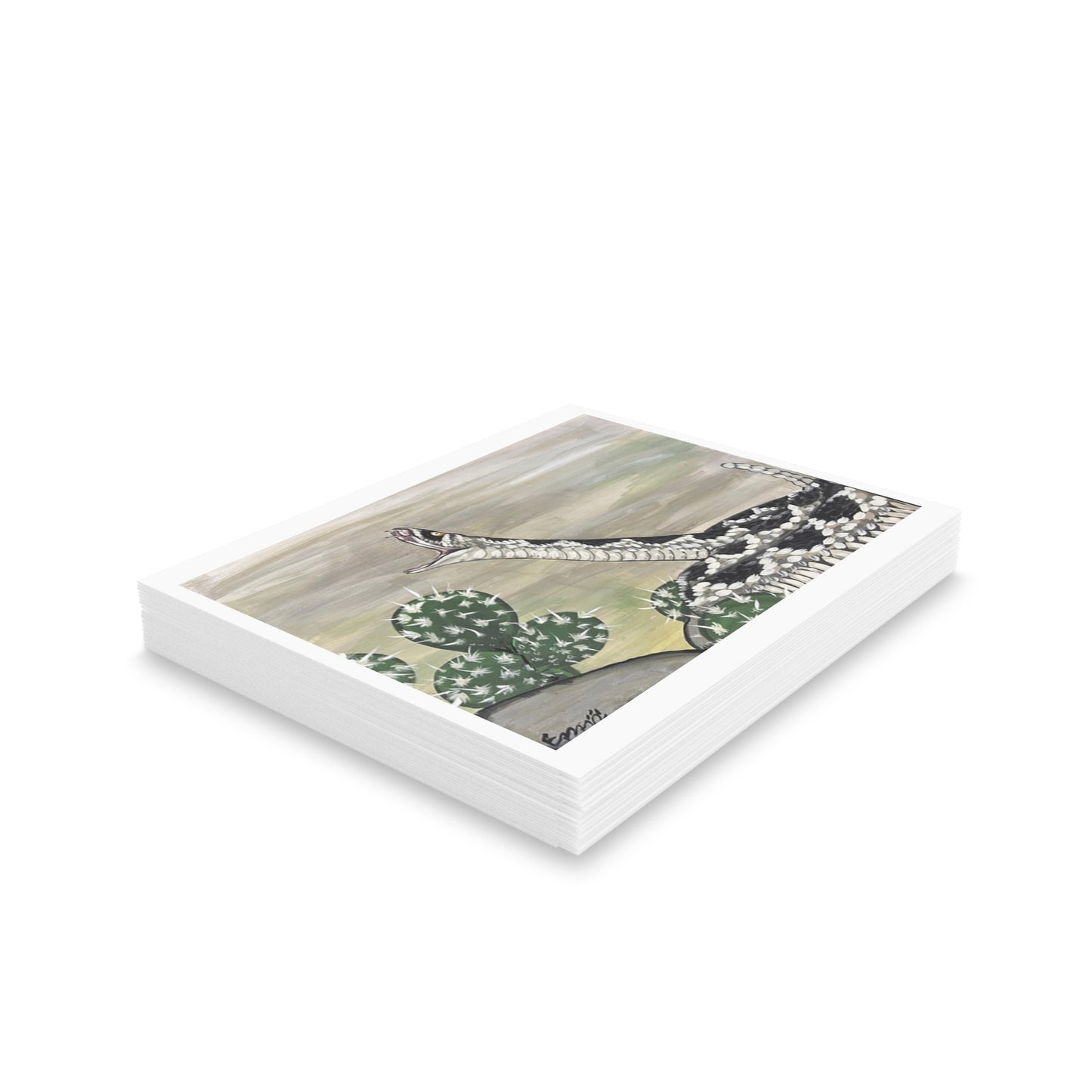 Striking Rattlesnake- Greeting cards
