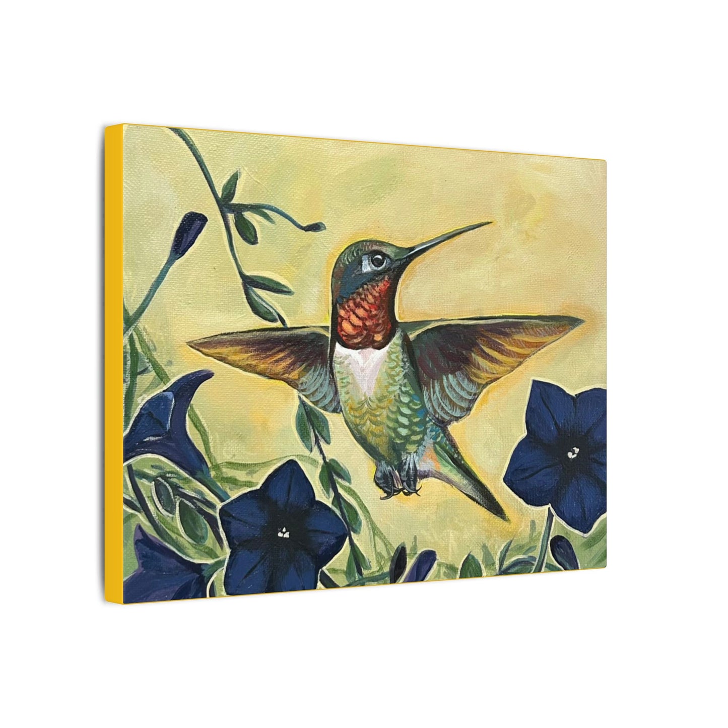 Hummingbird Floral Canvas print
