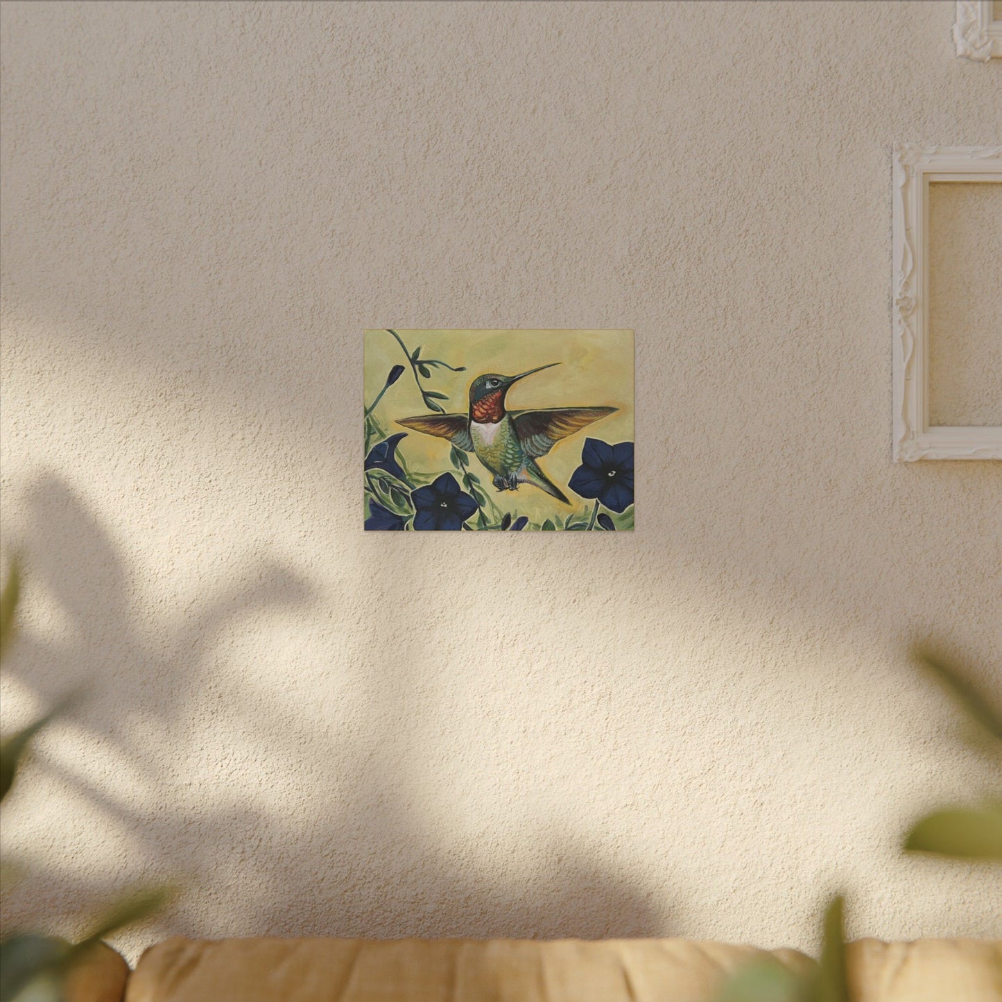 Hummingbird Floral Canvas print