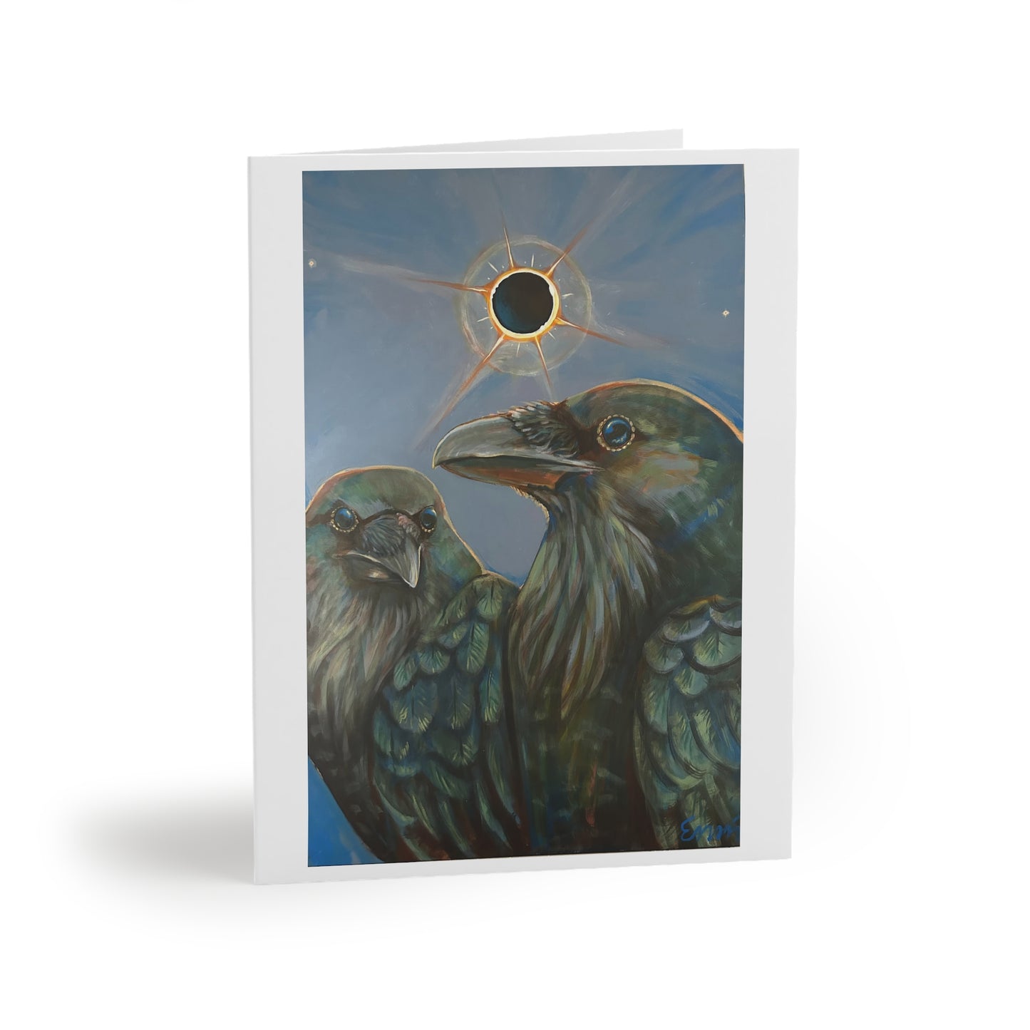 Corvidea Solar Eclipse 2024 - Greeting cards