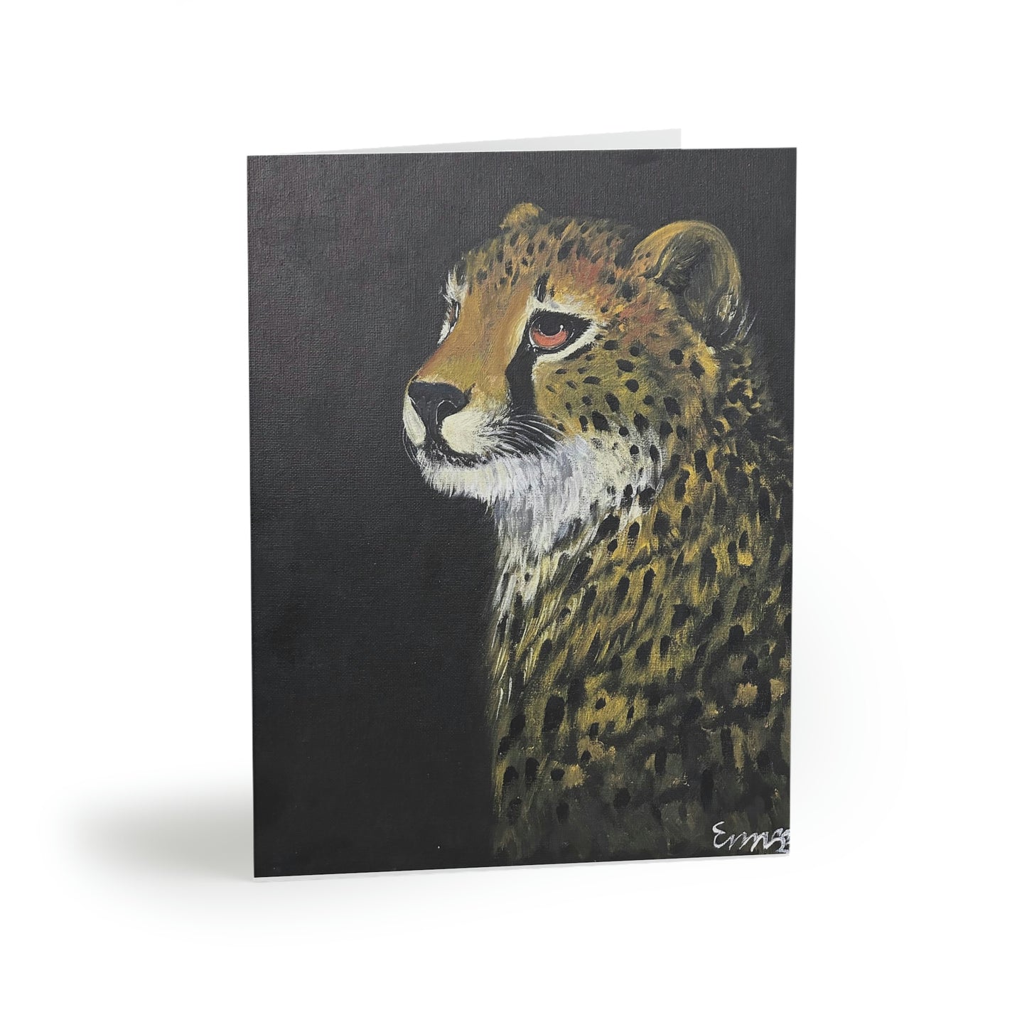 Night Watch Endangered Cheetah- Greeting cards